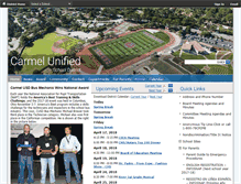Tablet Screenshot of carmelunified.org